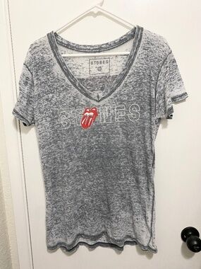 Rolling Stones Size XL Women Gray Concert T-Shirt